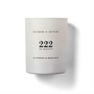 Sacred + Divine 222 Candle - Be Present