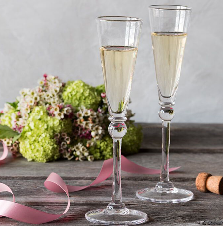 Simon Pearce - Hartland Champagne Flutes