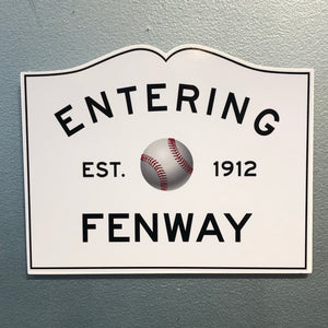 Entering Fenway Sign