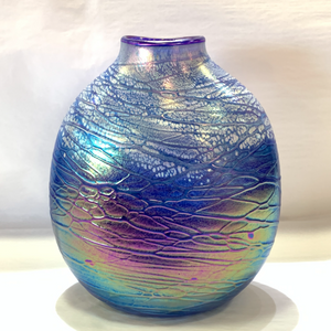 Luster Oval Vase - Blue Tone