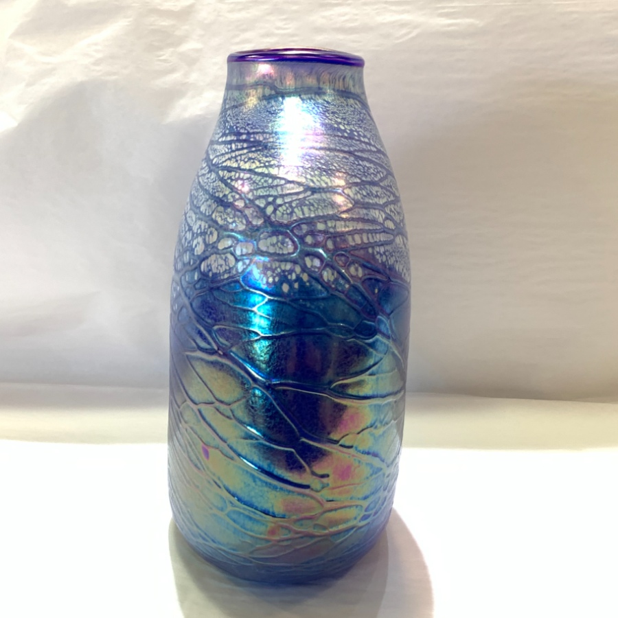 Luster Oval Vase - Blue Tone
