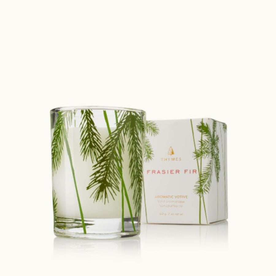 Pine Needle Design- 2 oz Votive Candle - Frasier Fir