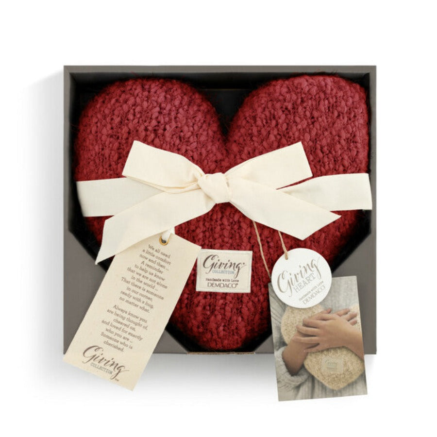Giving Heart Pillow - Red